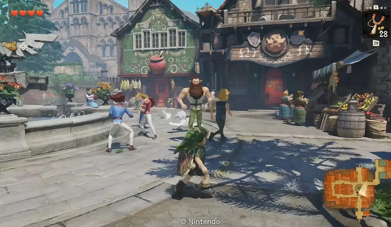 Tampilan Hyrule Field di Remake Ocarina of Time